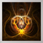 Lampe de fractale - affiche