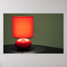 lampe rouge poster