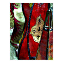 Lampes en cuir marocaines carte postale