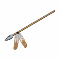 Lance avec des plumes polos brodés