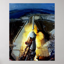 Lancement des premiers hommes à la lune - Apollo 1 Posters