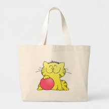 Lanceur mignon de chaton sacs fourre-tout