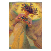 L'ange des oiseaux carte de vœux