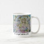 L'ange du saphir rose., un ange économise… tasses à café