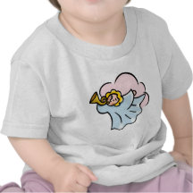 L'ange souffle le klaxon t-shirts