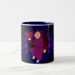 "L'ange tasse de coeurs" - personnalisable