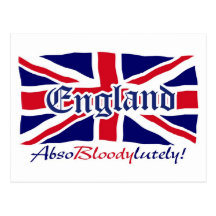 L'Angleterre Absobloodylutely 4 Carte Postale