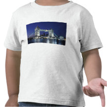 L'Angleterre, Londres, pont 3 de tour T-shirt