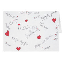Langue multi Valentine Cartes De Vœux