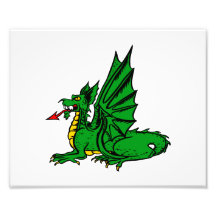 Langue rouge à ailes side.png de dragon photos sur toile