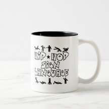 Langue-Tasse de signe de hip hop