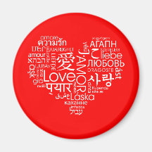 Langues de coeur d'amour aimant