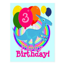 L'anniversaire bleu de dinosaure monte en ballon l