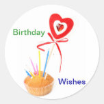 L'anniversaire souhaite des autocollants