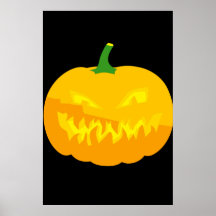 Lanterne de Jack-o déplaisant ' Posters