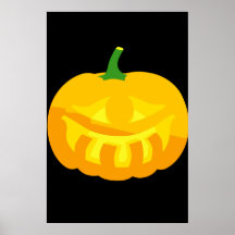 Lanterne de Jack-o toothy de sourire ' Posters