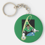 Lanterne et terre vertes porte-clefs