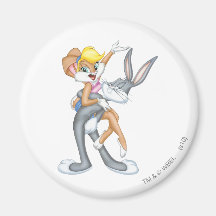 Lapin 2 de Bugs Bunny et de Lola Magnets