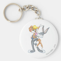 Lapin 2 de Bugs Bunny et de Lola Porte-clé