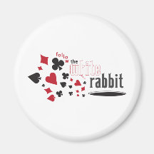 Lapin blanc aimants pour réfrigérateur