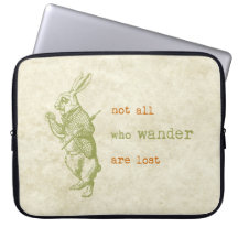 Lapin blanc, Alice au pays des merveilles Housse Ordinateur Portable