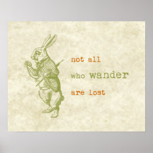 Lapin blanc, Alice au pays des merveilles Affiches