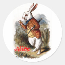 Lapin blanc (couleur) autocollants