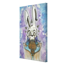 Lapin blanc toiles tendues sur châssis