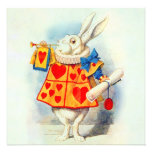 Lapin d'Alice dans l'invitation de ~ du pays des m