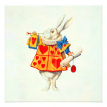 Lapin d'Alice dans l'invitation de ~ du pays des m