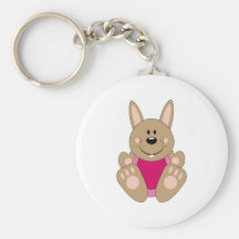 Lapin de bébé de Cutelyn Brown Porte-clé