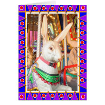 Lapin de carrousel carte