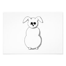 Lapin de neige, bande dessinée faire-part