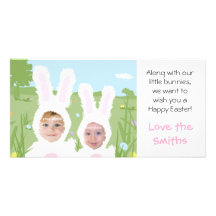 Lapin de Pâques - carte photo Cartes Avec Photo