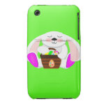 Lapin de Pâques et un panier des oeufs Coque Case-Mate iPhone 3
