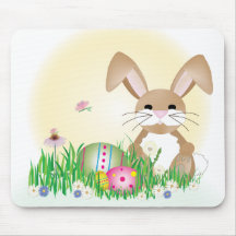 Lapin de Pâques Mousepad Tapis De Souris