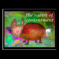 Lapin de satisfaction [carte postale] cartes postales