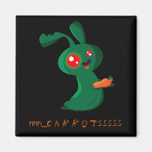 Lapin de zombi magnets