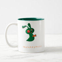 Lapin de zombi tasse à café
