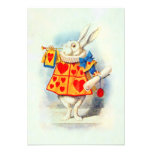 Lapin en Alice dans l'invitation de ~ du pays des 