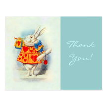 Lapin en Alice en carte postale de ~ du pays des m