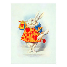 Lapin en invitation de ~ du pays des merveilles d'