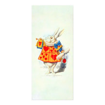 Lapin en invitation de ~ du pays des merveilles d'