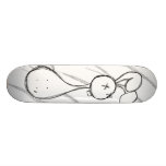 Lapin esquissé planches à roulettes