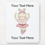 Lapin fait sur commande Mousepad de ballerine - pe Tapis De Souris