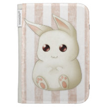 Lapin gonflé mignon de Kawaii Étui Clavier Kindle