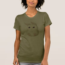 Lapin gonflé mignon de Kawaii T-shirts