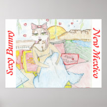 Lapin mignon du Nouveau Mexique Affiches