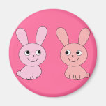 lapin rose aimants