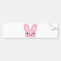lapin rose de kawaii autocollants pour voiture